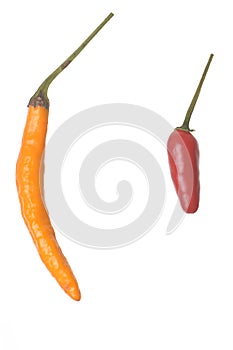 Isolated Thai Peppers