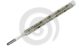 Isolated thermometer on white background