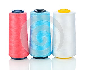 Isolated three spool of thread
