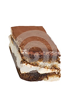 Isolated tiramisu