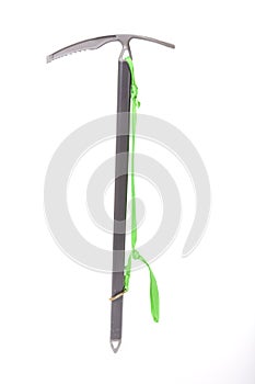 Isolated Titanium ice axe