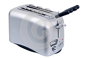 Isolated toaster in white background
