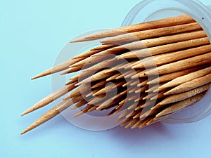 Isolated Toothpicks sticks background template, teeth cleaner