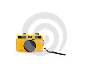 Isolated toy camera with lens cap