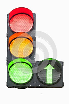 Isolated traffic light