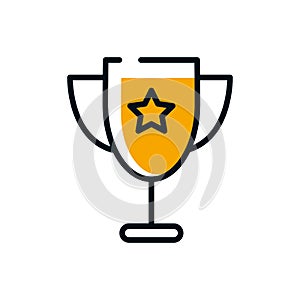 Isolated trophy icon vector design