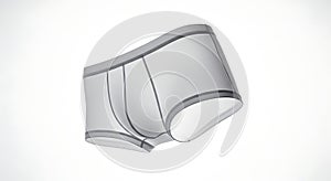 Isolated Undershorts on White Background