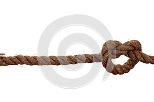 Isolated unit of rope.