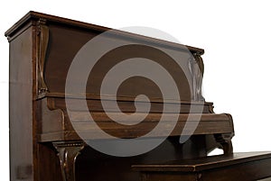 Isolated Upright Piano photo