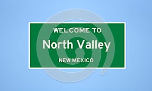 North Valley, New Mexico city limit sign. Town sign from the USA photo