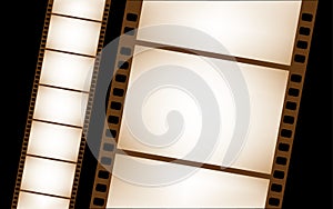 isolated vector filmstrip