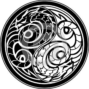 Yin yang Dragon Sigil photo