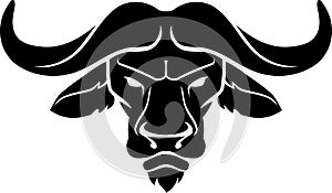 Buffalo Head Silhouette Symbol