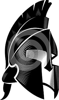 Spartan Helm Calligraphic Angled View photo