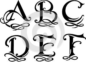 Letter Monogram Set Uppercase