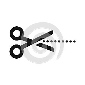 Isolated vector scissor icon