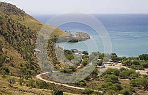 An isolated village in timor leste photo