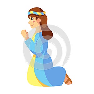 Isolated virgin mary Belen vector illustration