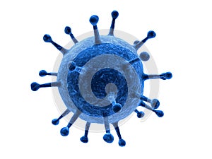 Isolated virus photo