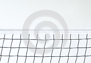 Isolated Volleyball Net on the beach background, Sport Activity in Summer Holiday