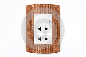 Isolated wall socket, plug, switch, contact box