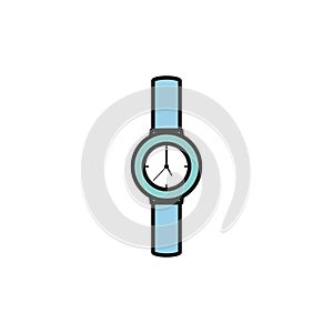 Isolated watch icon fill design