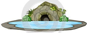 Isolated water cave element