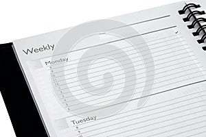 Isolated Weekly Planner