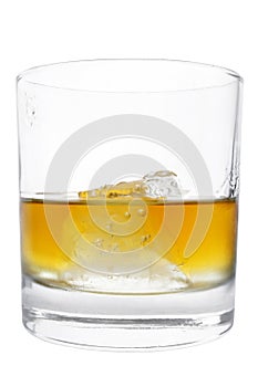 Isolated Whiskey Tumbler