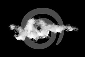 Isolated white cloud on black background,Textured Smoke,Abstract black