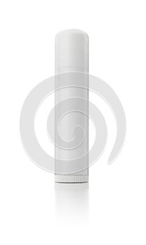 Isolated White Lip Balm