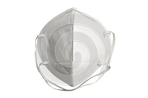 Isolated white Surgical face mask for protection Corona virus or COVID 19 and dust PM 2.5 on white background . Healthcare and