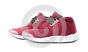 Isolated unisex modern style sport shoes photo