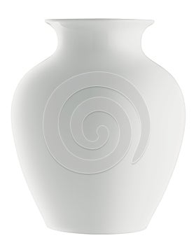 Isolated White Vase
