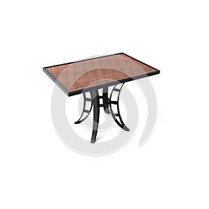 Isolated wood TABLE