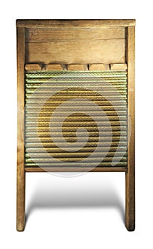 Isolated wood washboard photo