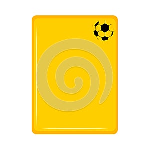 Isolated yellow card icon