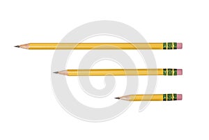 Isolated yellow pencil