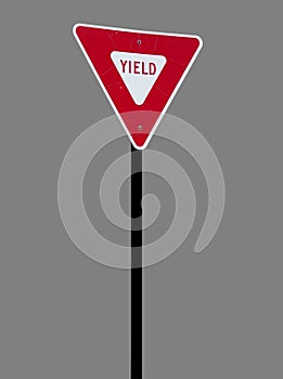 Isolated Yield Sign