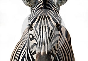 Isolated zebra