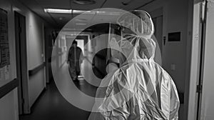 The isolation ward is a stark reminder of the seriousness of the disease. Visitors are limited and only those in full photo
