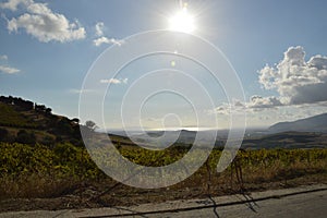 Isole Egadi da Valderice, sullo sfondo Favignana e Levanzo.