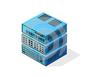 Isometric 3D computer for a crypto