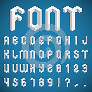 Isometric Alphabet and Numbers