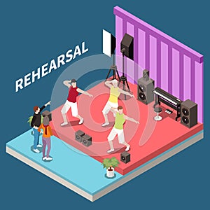 Isometric Art School Rehearsal