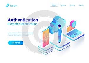 Isometric Authentication Biometric fingerprint ide