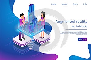 Isometric Banner Augmented Reality for Architects