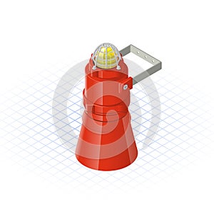 Isometric Beacon with Loudspeaker Alarm Horn Sounder a Safety Equipment