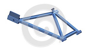 Isometric Bicycle Frame Design Component, vector design Generative AI