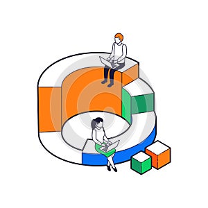 Big Data Analysis Icon